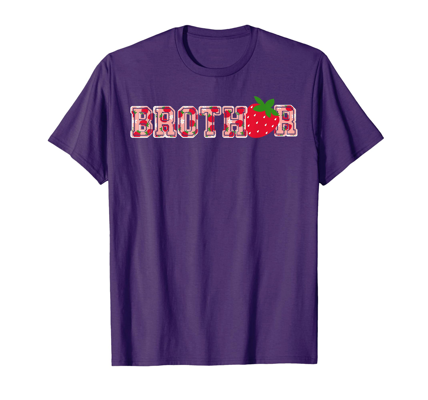 Brother Strawberry First Birthday Berry Bro Funny Strawberry T-Shirt