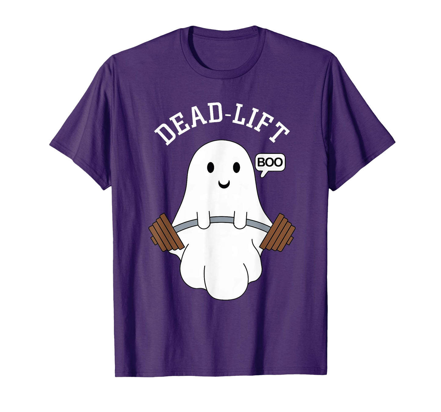 Dead Lift Funny Ghost Gymer Halloween Weight Lifting Workout T-Shirt