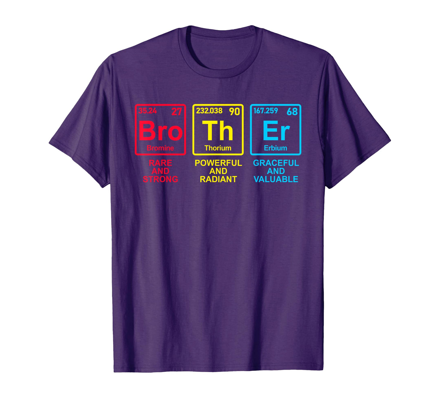 Father's Day 2025 Women Men Brother Elements Periodic Table T-Shirt