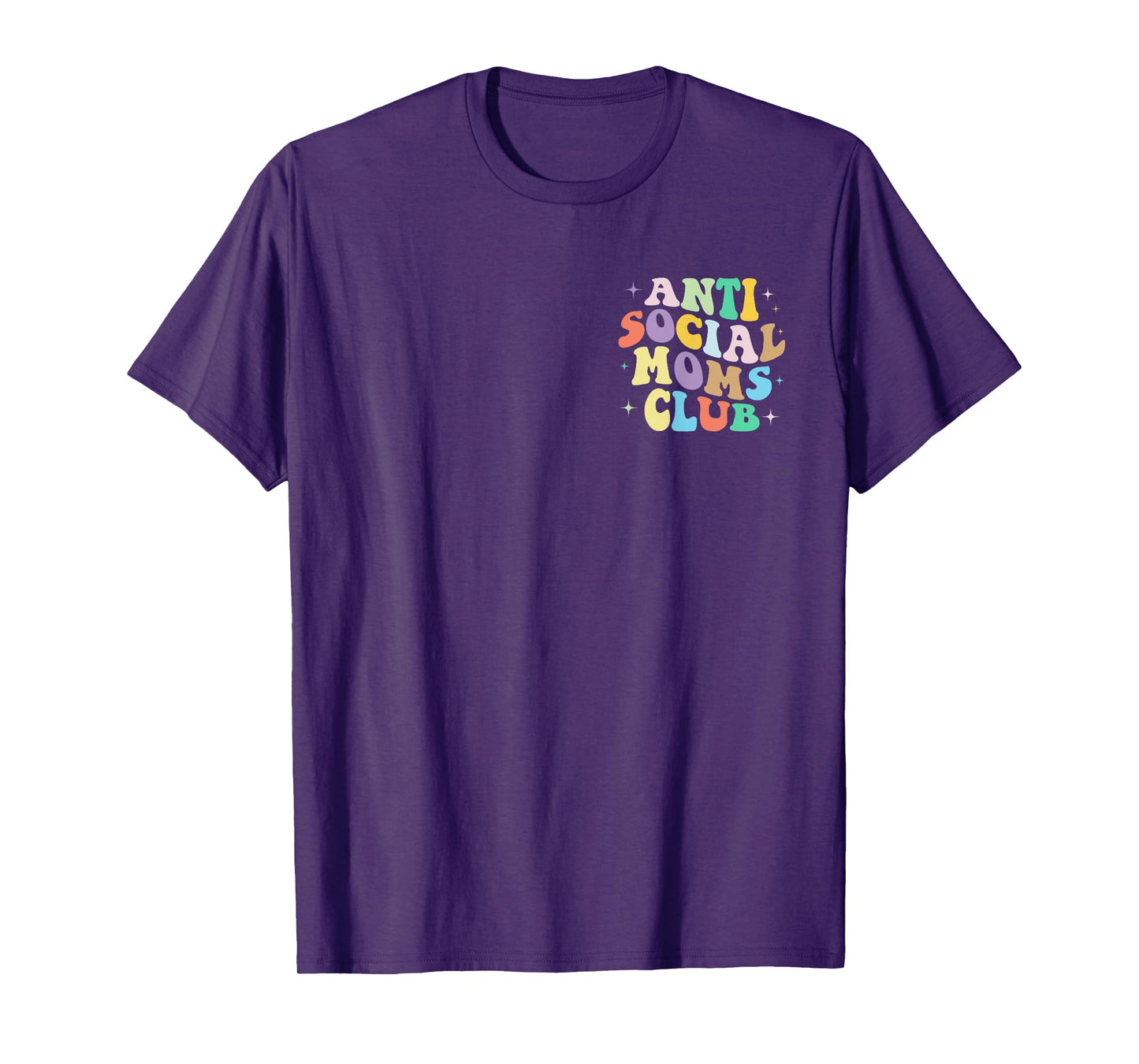 Retro Groovy Anti Social Moms Club Mommy 2023 Mother's Day T-Shirt