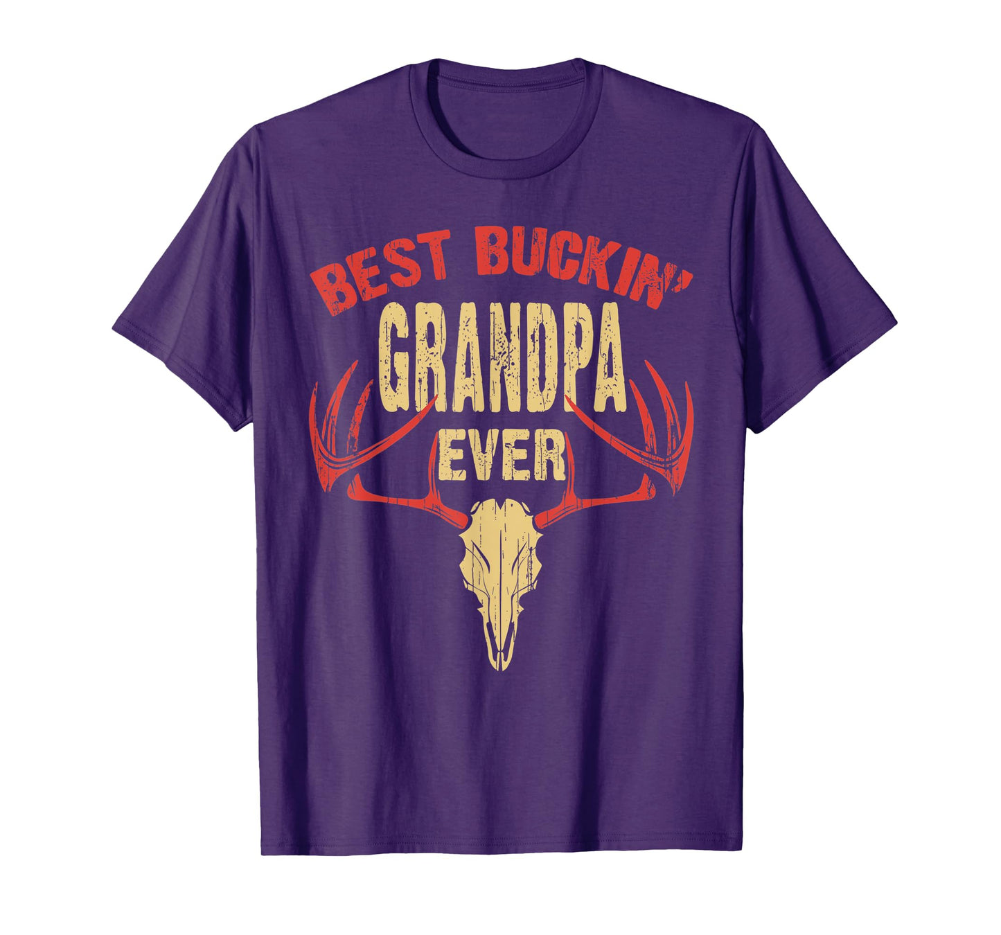 Mens Best Buckin' Grandpa Ever Shirt Deer Hunters T-Shirt