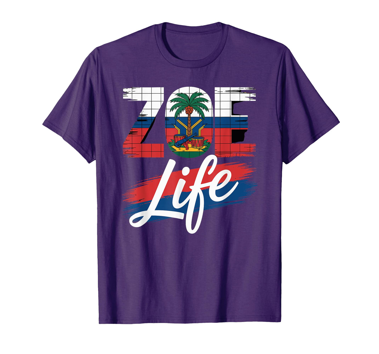 Haiti Souvenir Haitian Flag Pride Zoe Life T-Shirt