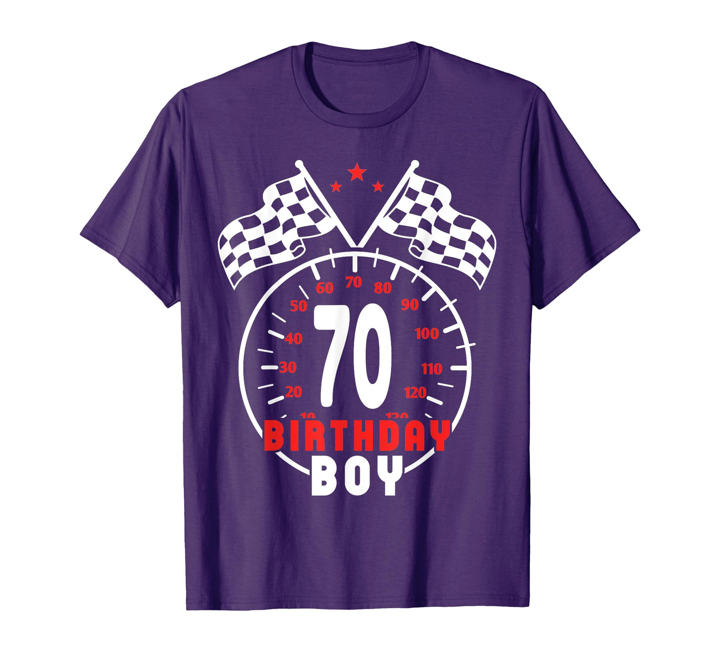 70th Birthday Boy Race Car Racing Car Driver 70 Year Old T-Shirt