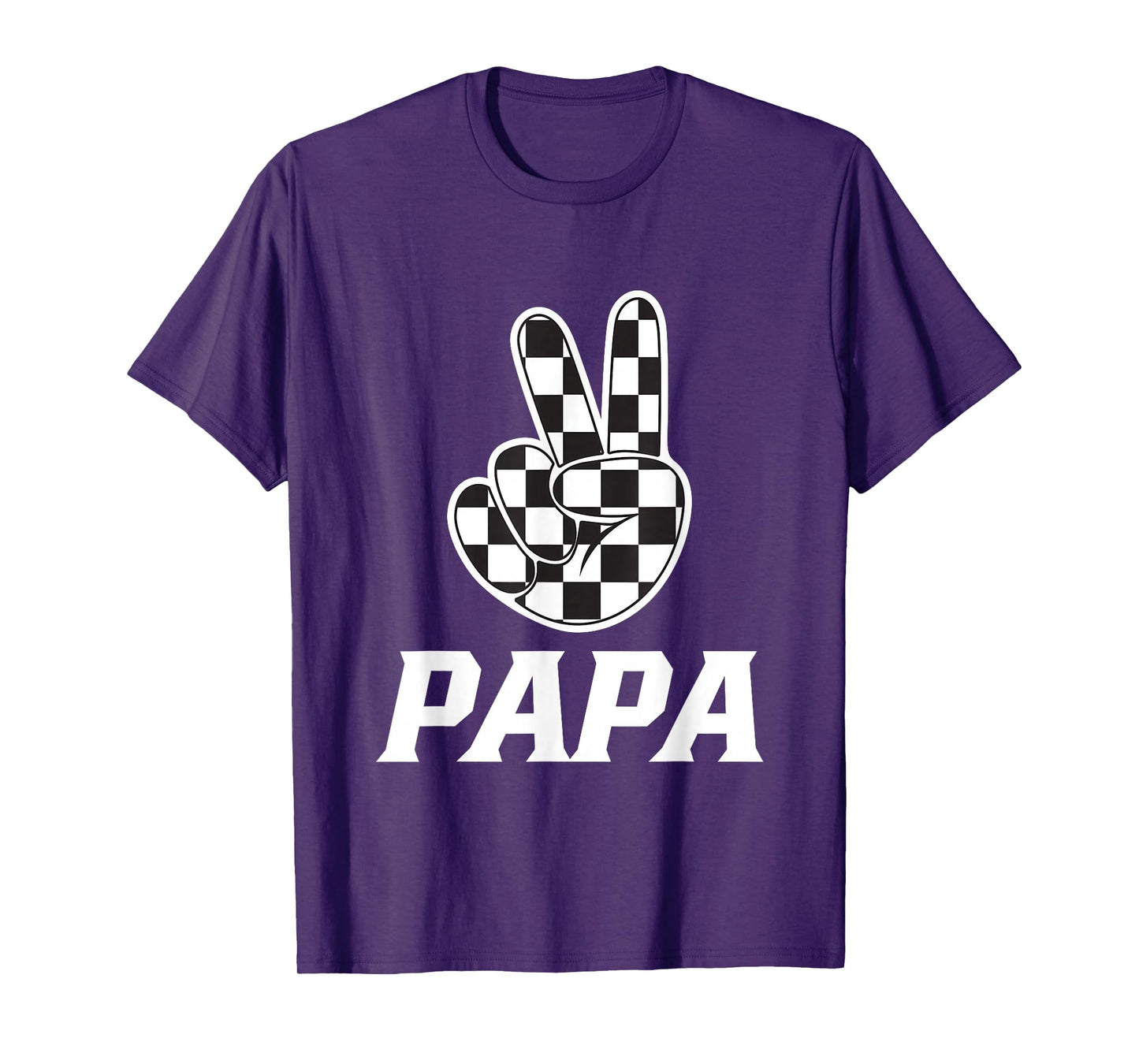 Papa Birthday Party Car Race Family Matching Pit Car Racing T-Shirt