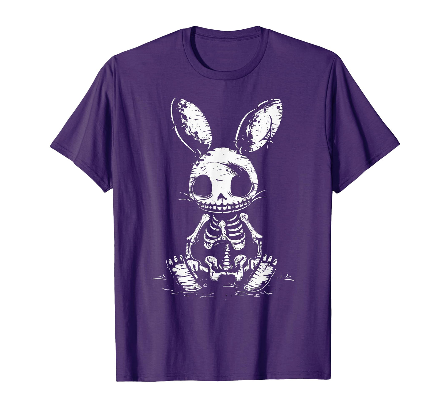 Skeleton Bunny Rabbit Skull Alt Goth Grunge Horror Aesthetic T-Shirt