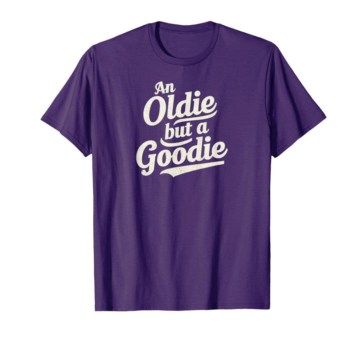Vintage & Classic Unisex-Adults Retro Funny T-Shirt - An Oldie But A Goodie - Black - Small