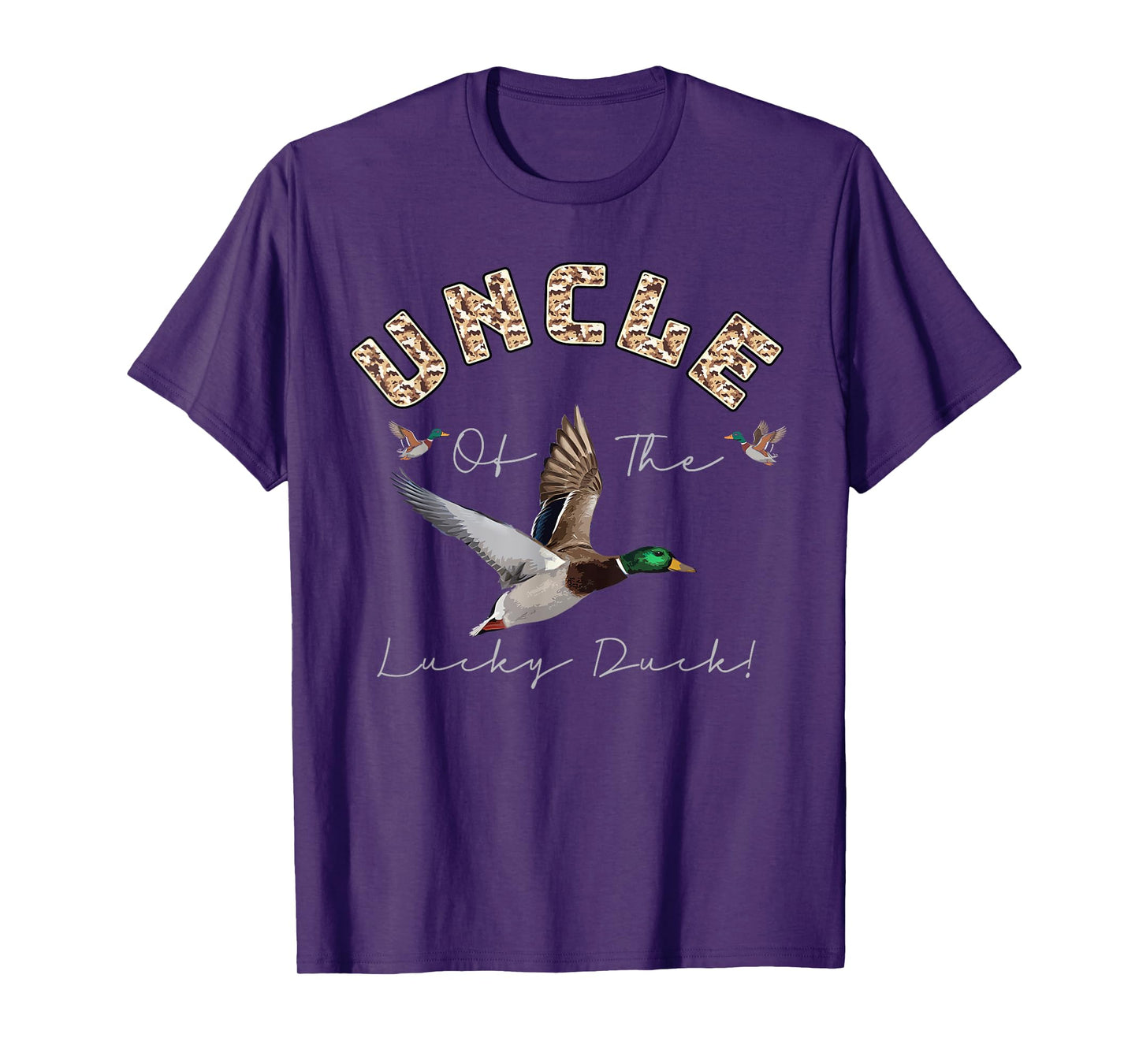 Uncle of The Lucky Duck 1st Birthday Family Mallard Duck T-Shirt