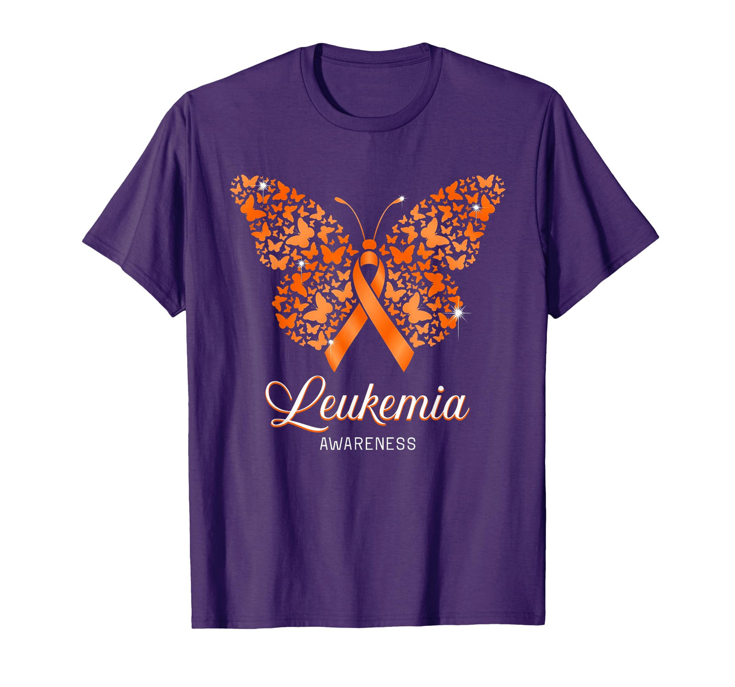 Leukemia Awareness Butterfly Ribbon Support for Everyone T-Shirt