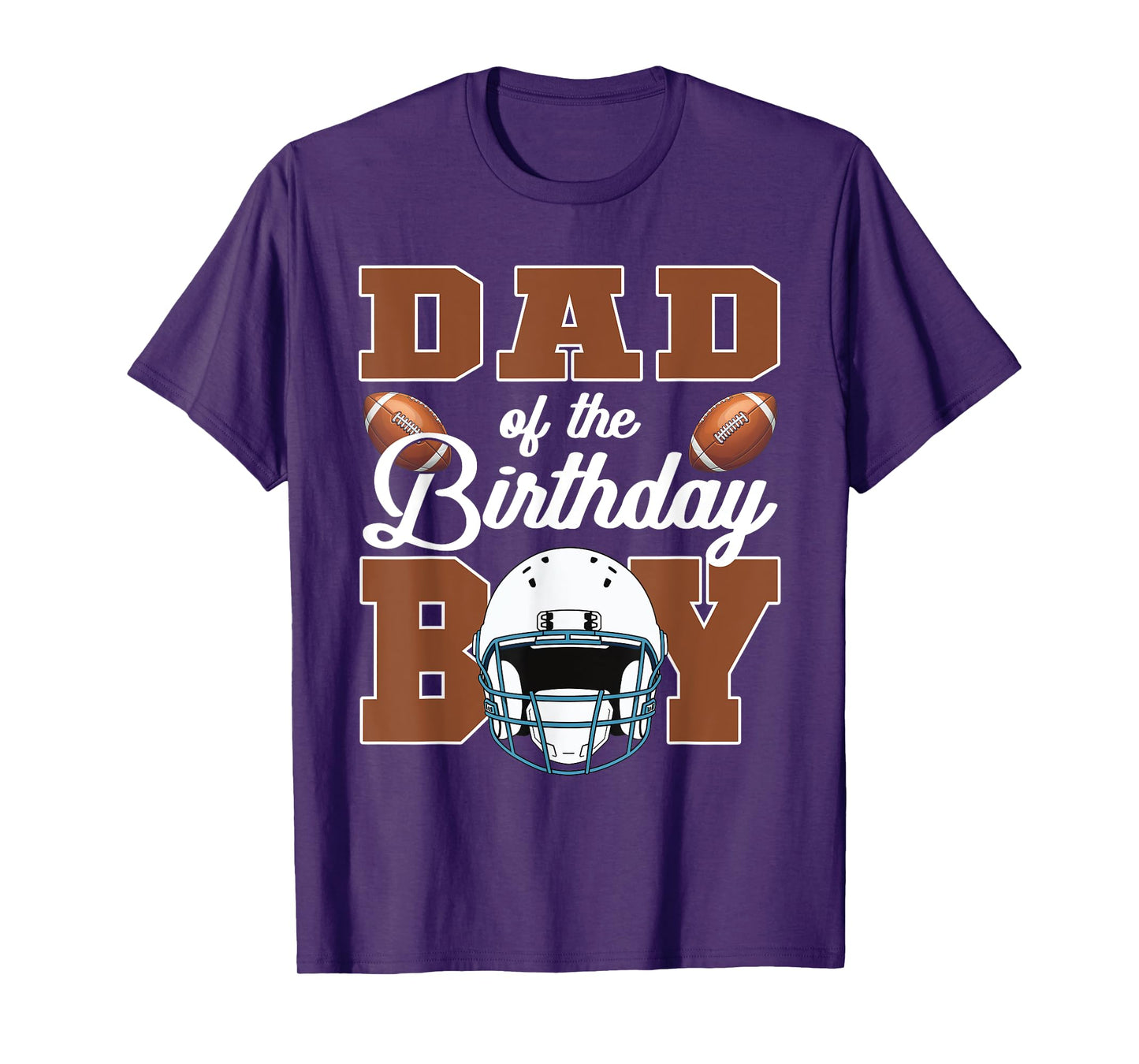 Dad Of The Birthday Boy Football Party Family Matching T-Shirt