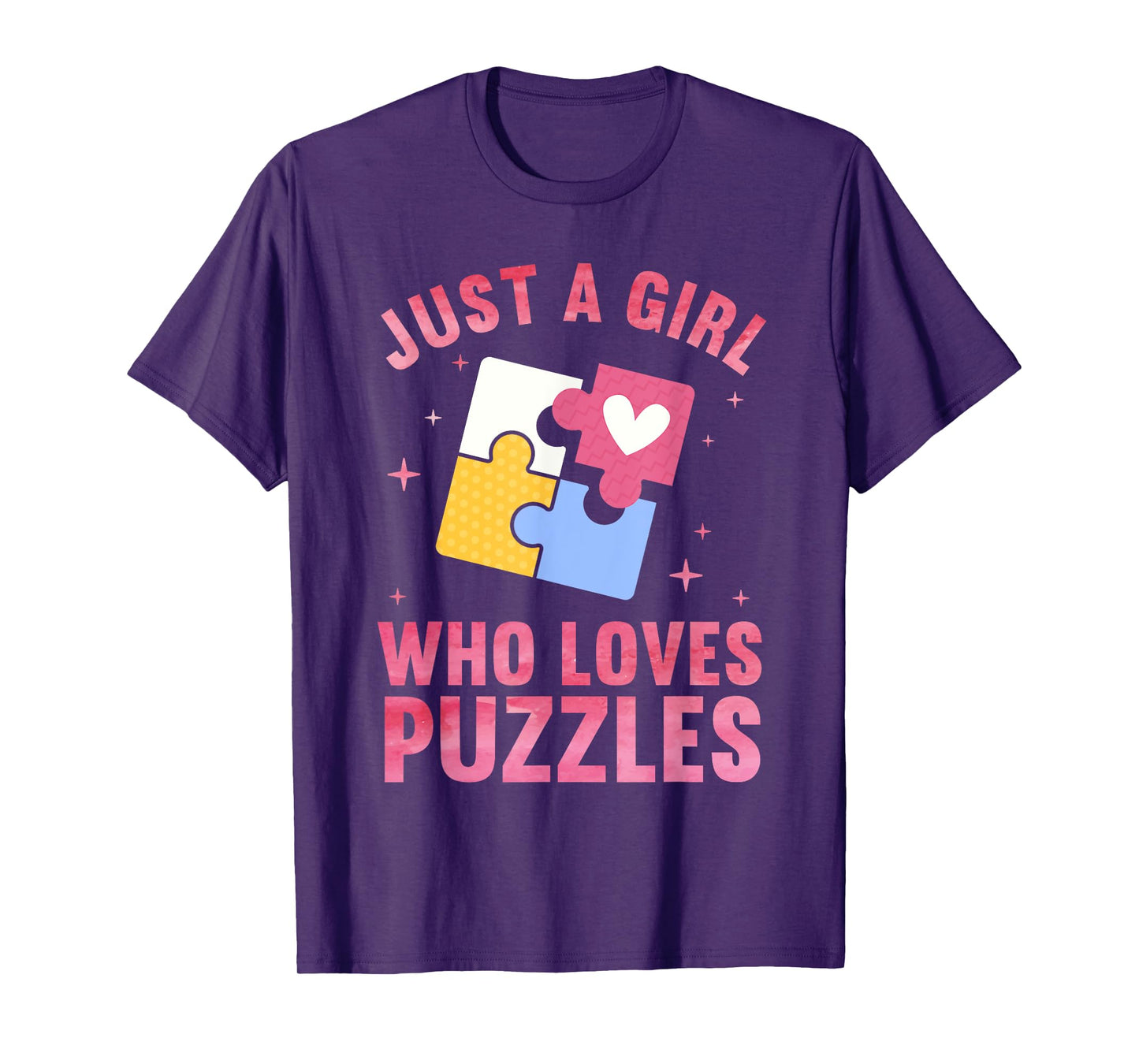 Cool Puzzle Design for Women Girls Jigsaw Lover Puzzle Piece T-Shirt