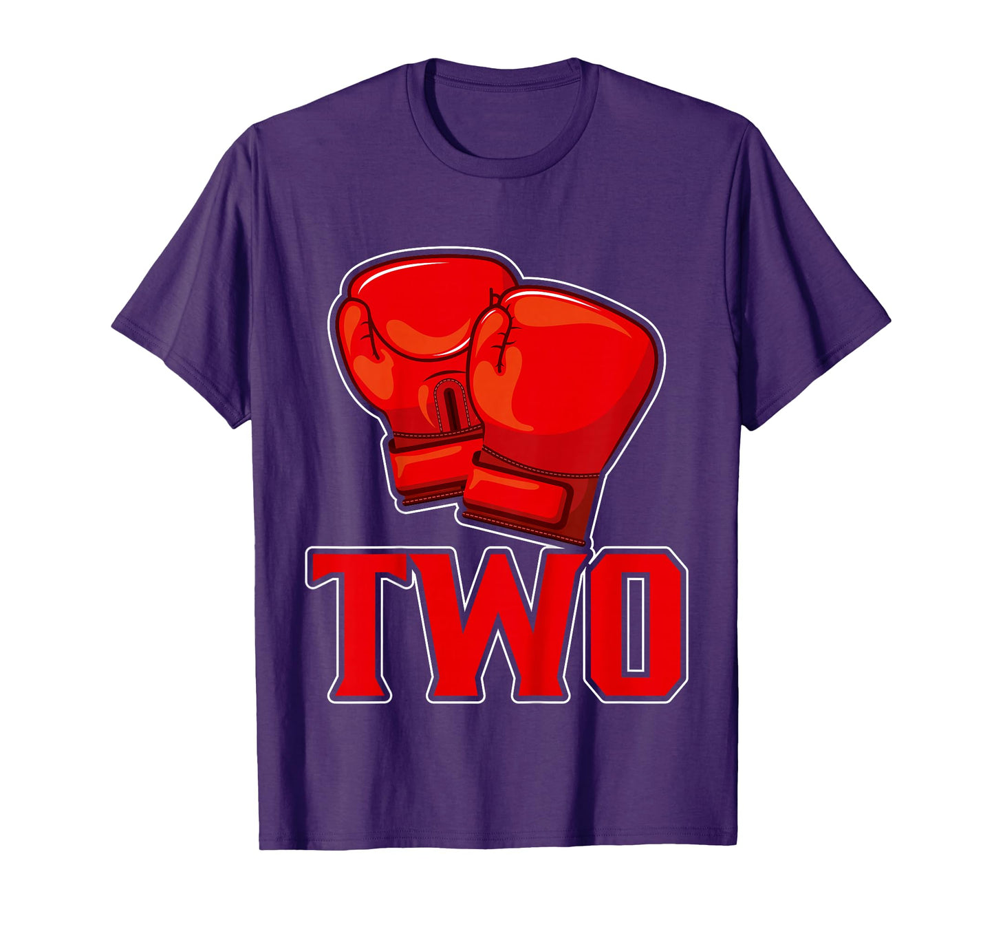 Kids Boxing 2nd Birthday Two Years Old Birthday Party Kids T-Shirt