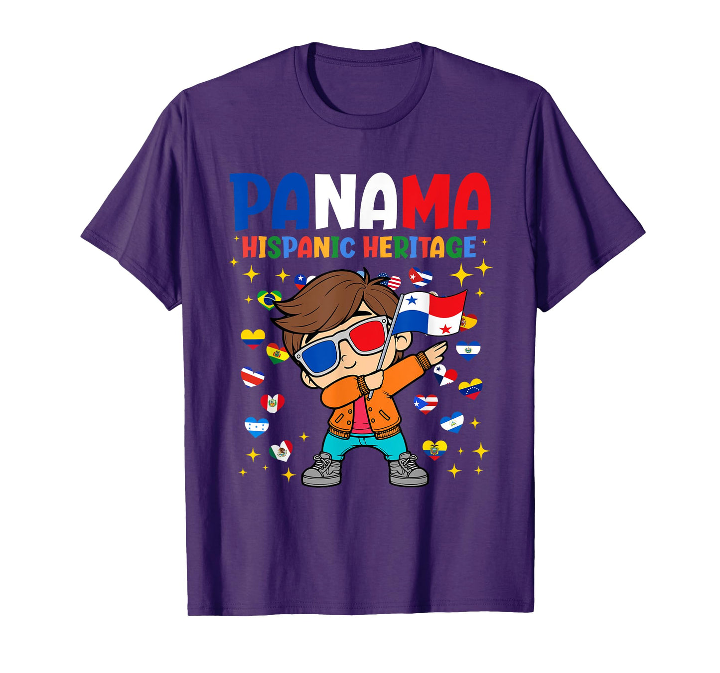 Hispanic Heritage Panamanian Flag Proud Panama Boys Kids T-Shirt