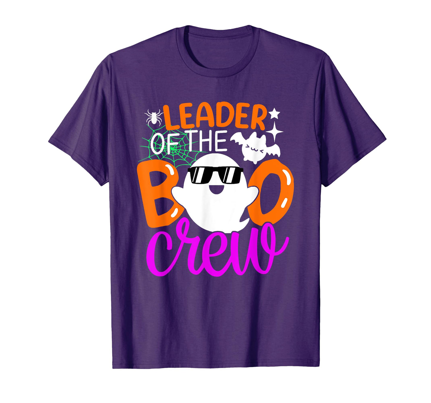 Leader Of The Boo Crew Shirt Funny Halloween Family Matching T-Shirt