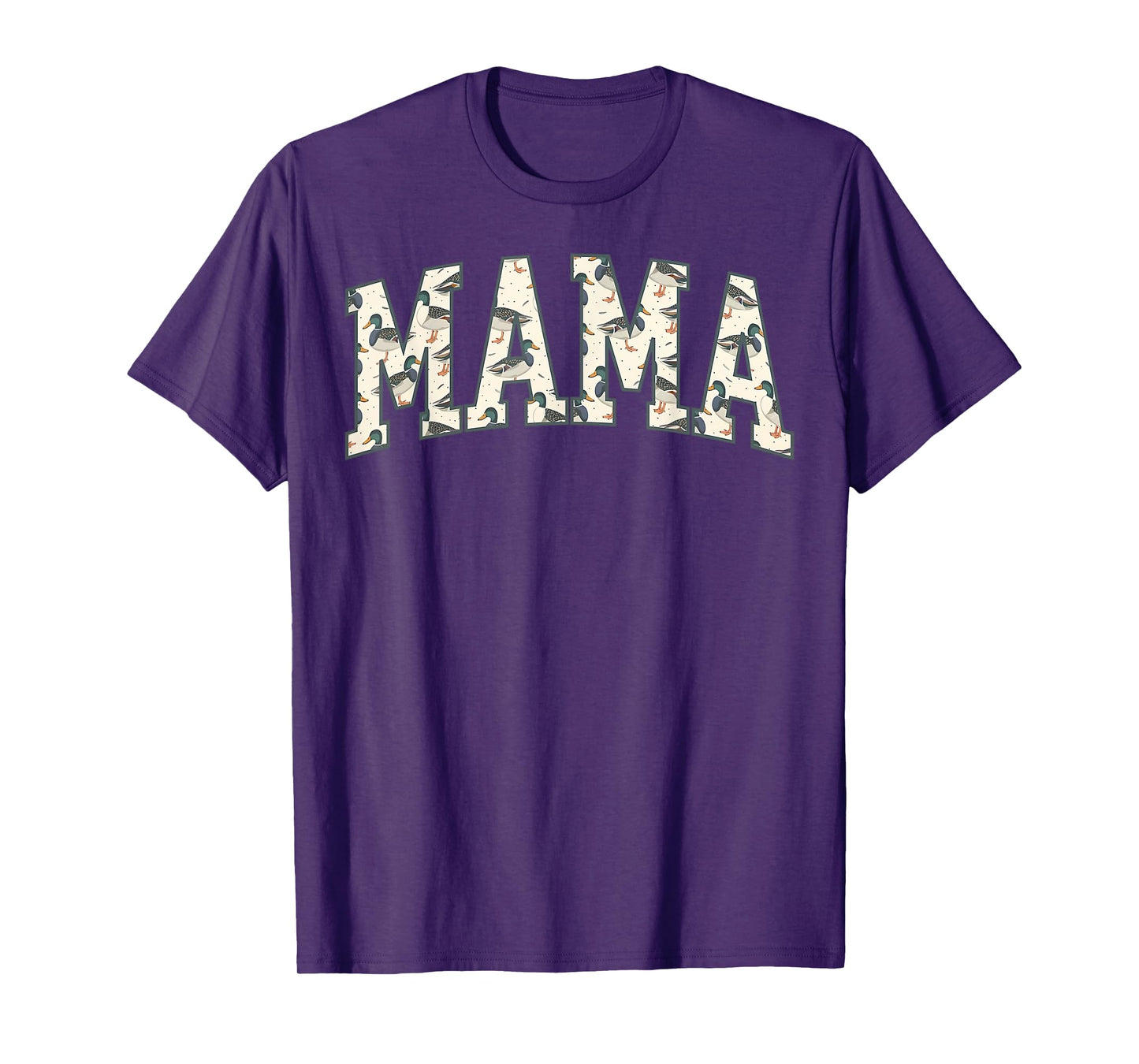 Retro Camo Mallard Duck Mama Hunting Season Mother's Day T-Shirt