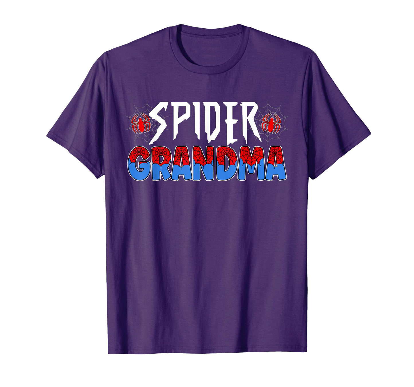 Funny Spider Web Grandma Family Matching Birthday Boy T-Shirt