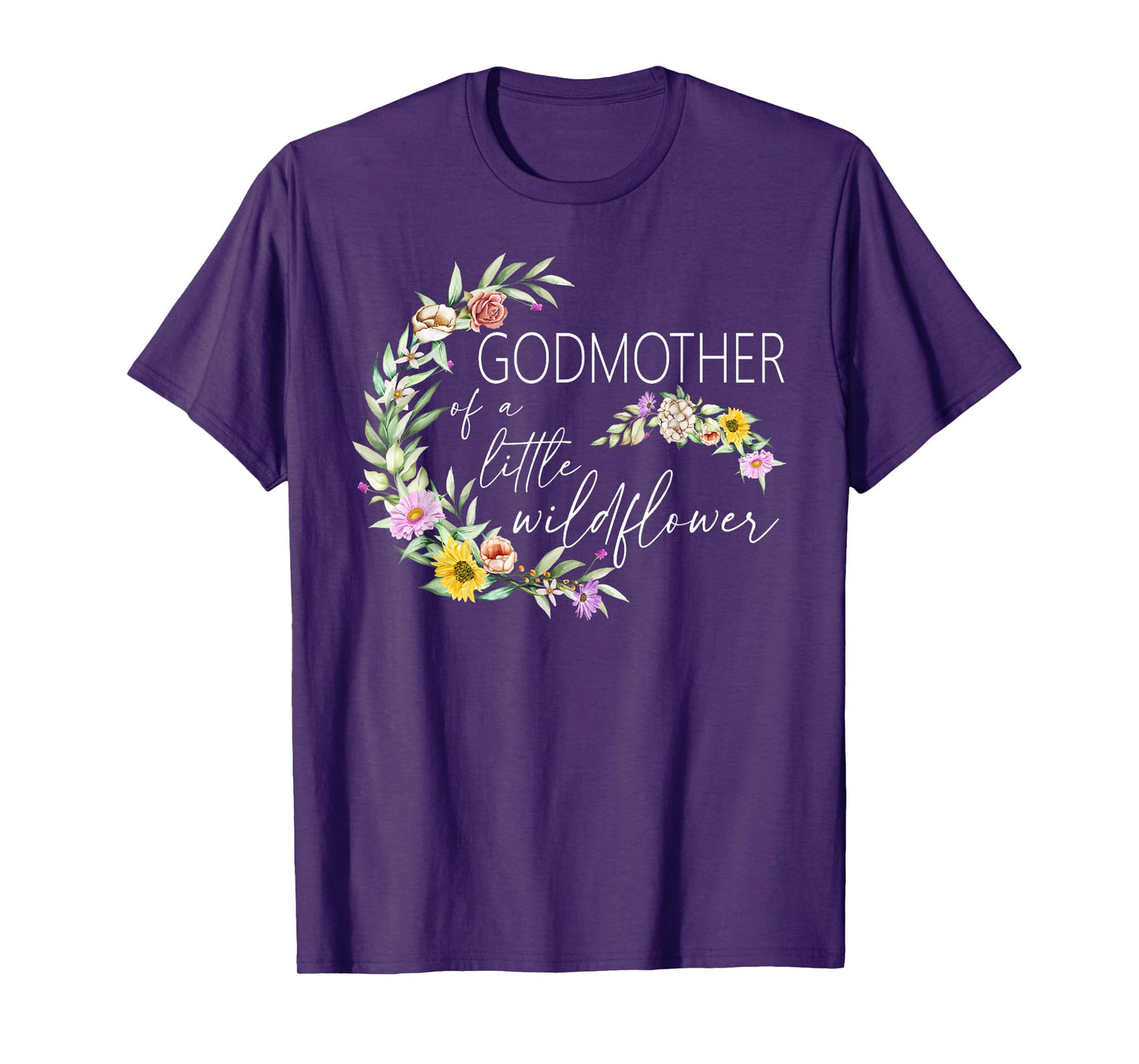 Godmother Of The Little Wildflower Birthday Party Baby T-Shirt