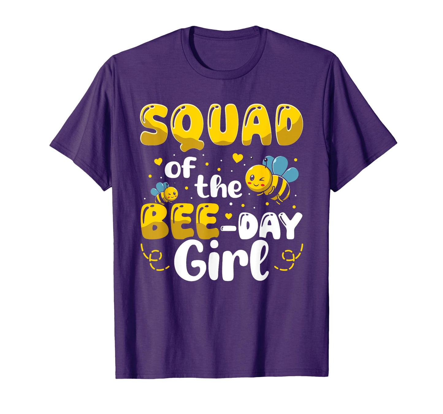 Squad of The Bee Day Girl Birthday Party Bee Lover T-Shirt