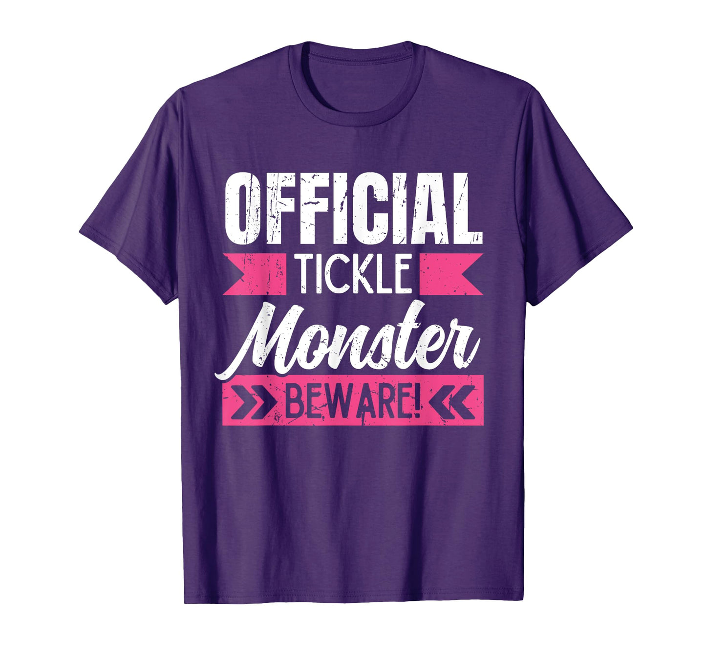 Official Tickle Monster Funny Mom Dad Grandparent Tickling T-Shirt