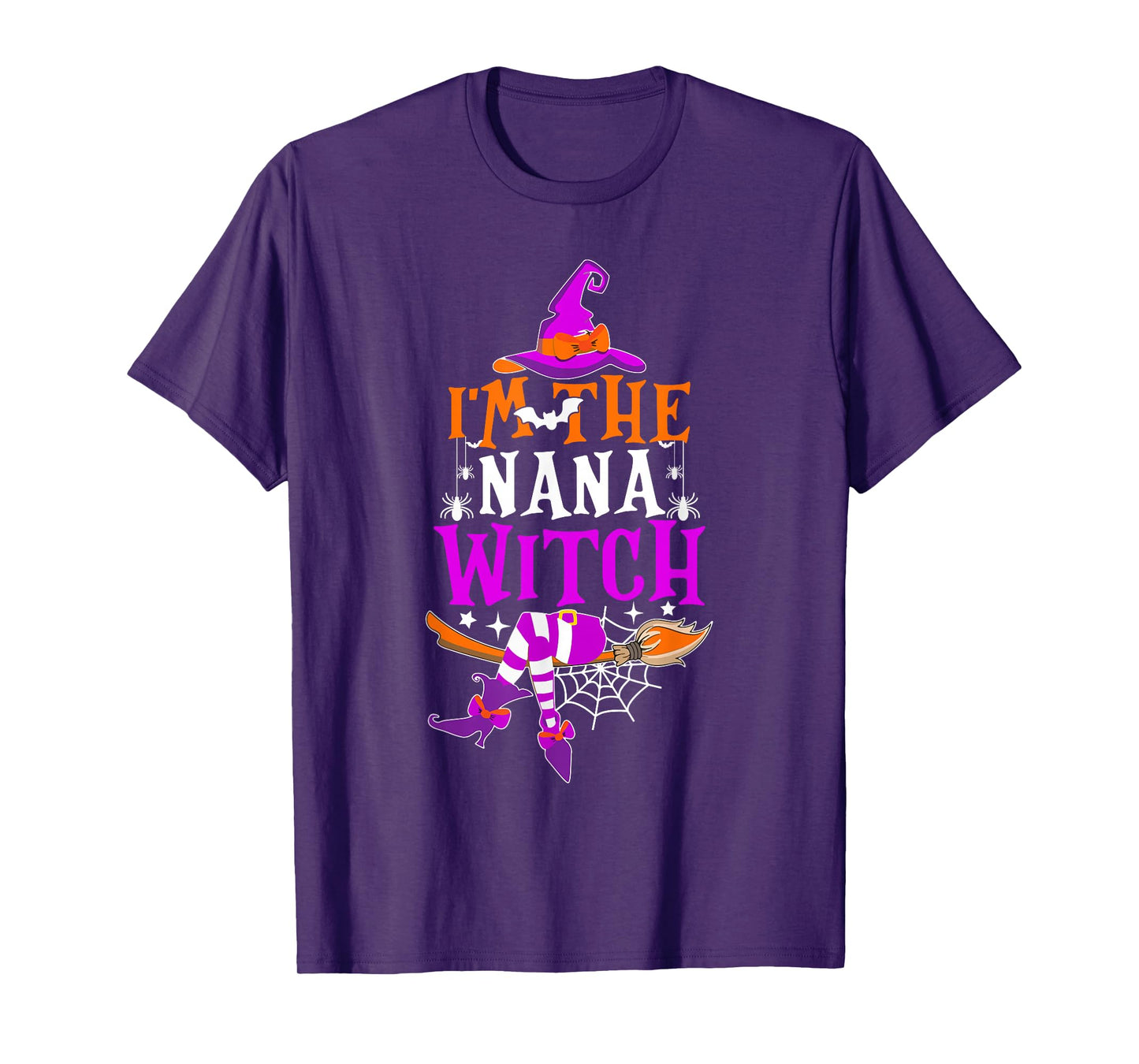 I'm The Nana Witch Shirt Funny Halloween Family Matching T-Shirt