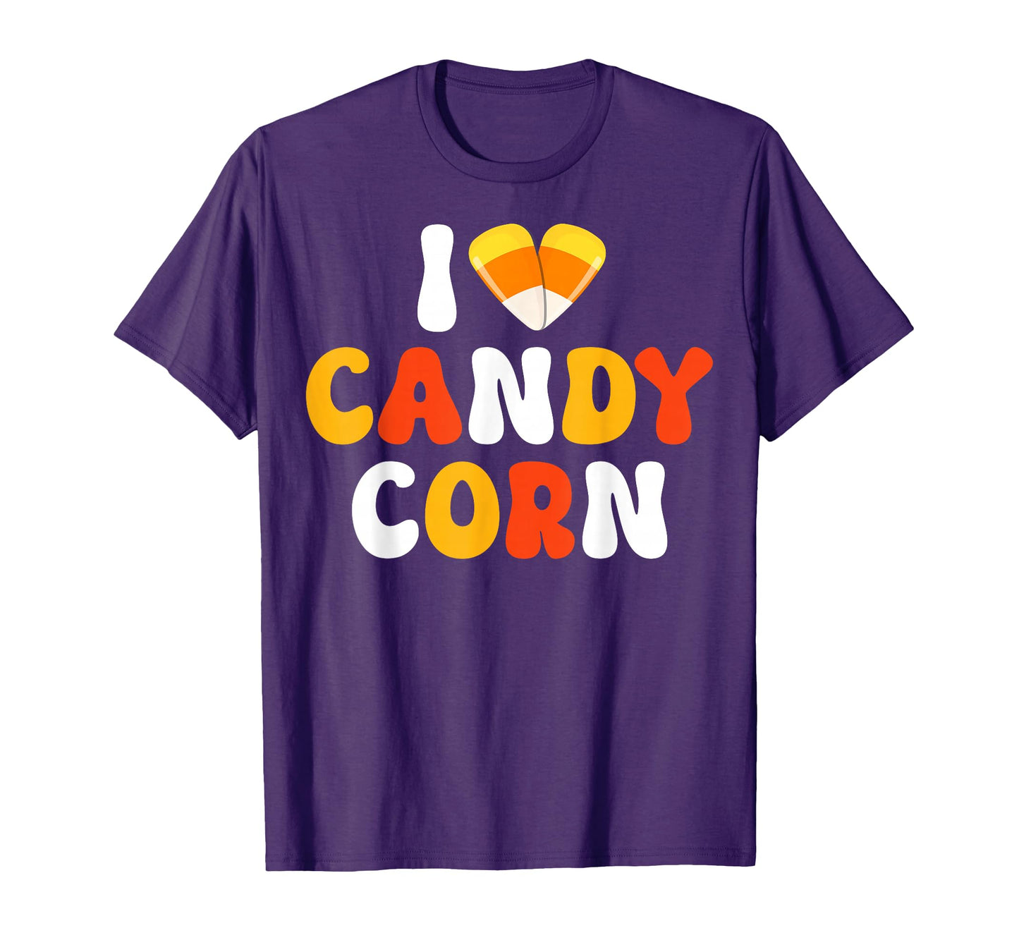 I Love Candy Corn Spooky Halloween Costume Men Women T-Shirt