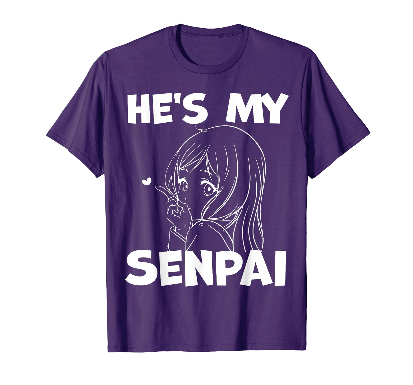He's My Senpai Funny Anime Matching Couple Girlfriend Gift T-Shirt
