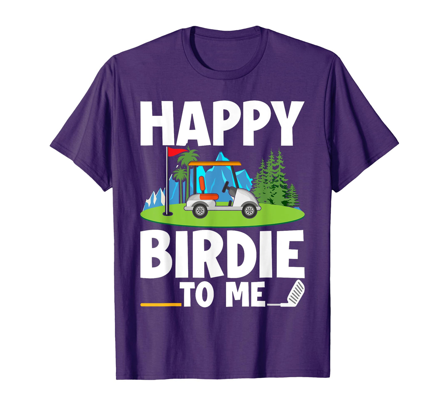 Funny Golf Birthday Happy Birdie Golfer Kids Boys Men T-Shirt
