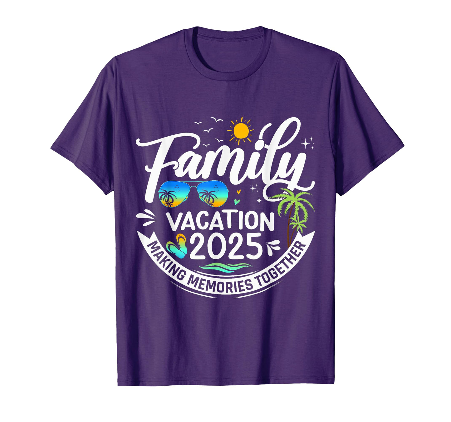 Family Vacation 2025 Beach Matching Family Summer Vacation T-Shirt