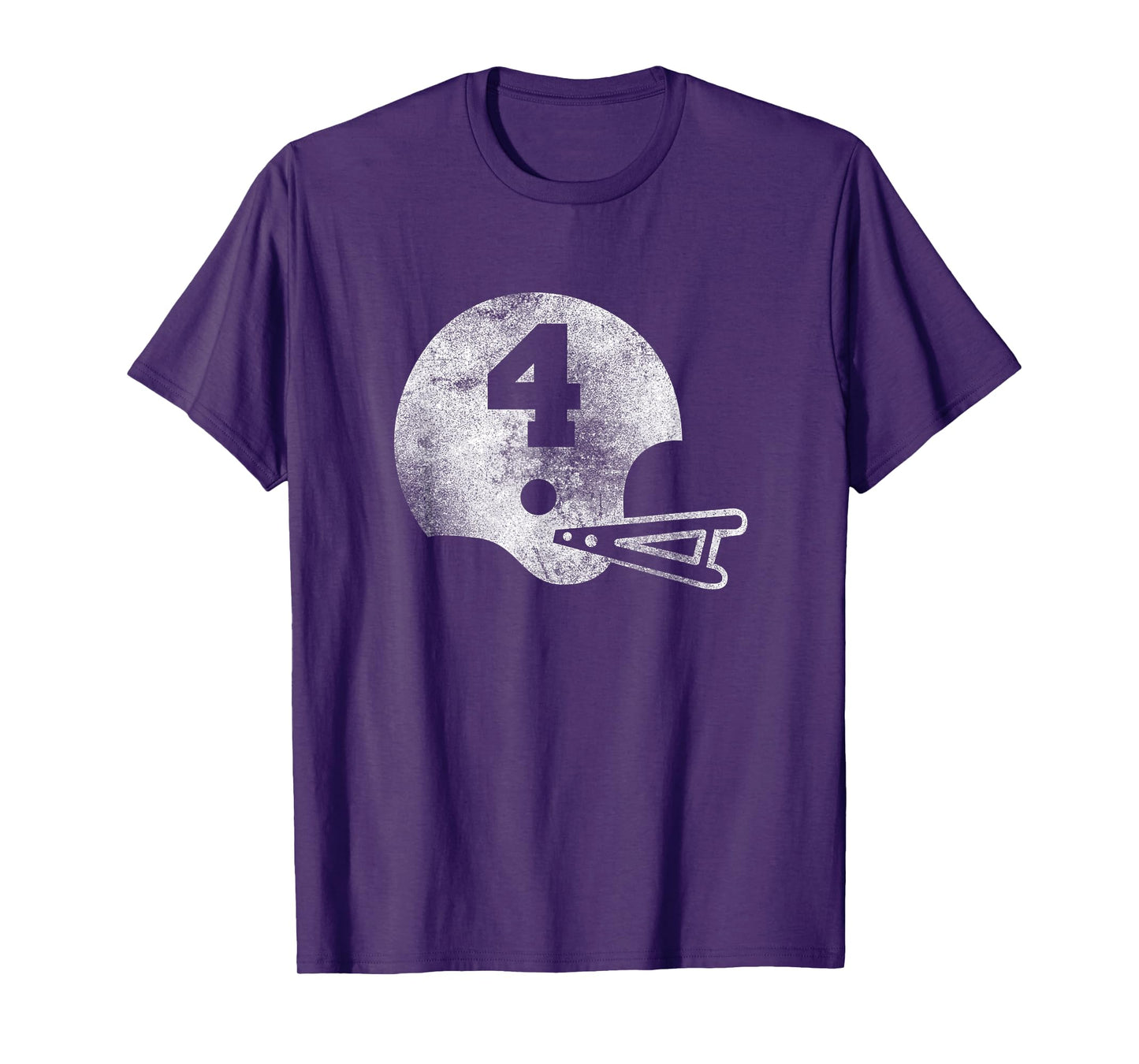 Vintage Football Jersey Number 4 T-Shirt Player Number T-Shirt