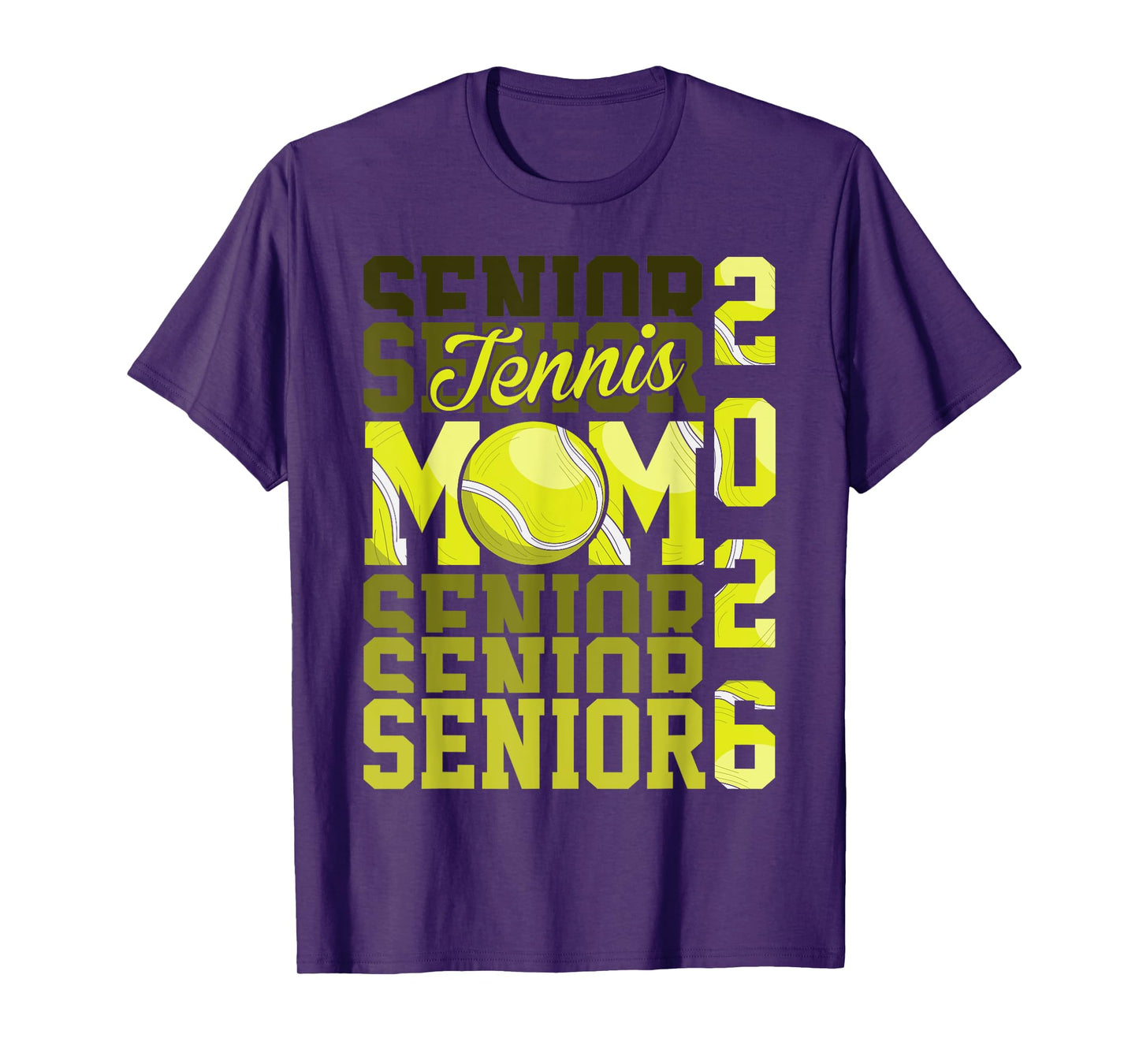 2026 tennis senior Mom graduation Matching family T-Shirt