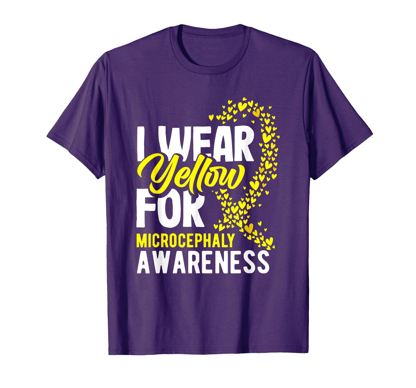 I Wear Yellow For Microcephaly Awareness T-Shirt