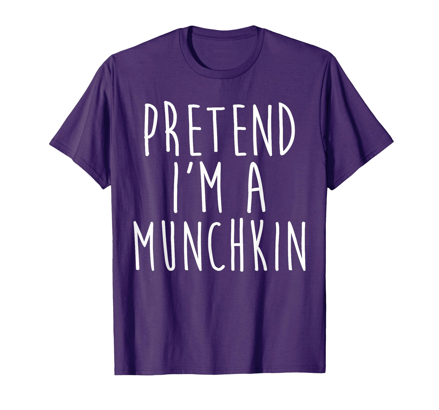 Pretend I'm A Munchkin Family Lazy Costume Halloween Party T-Shirt