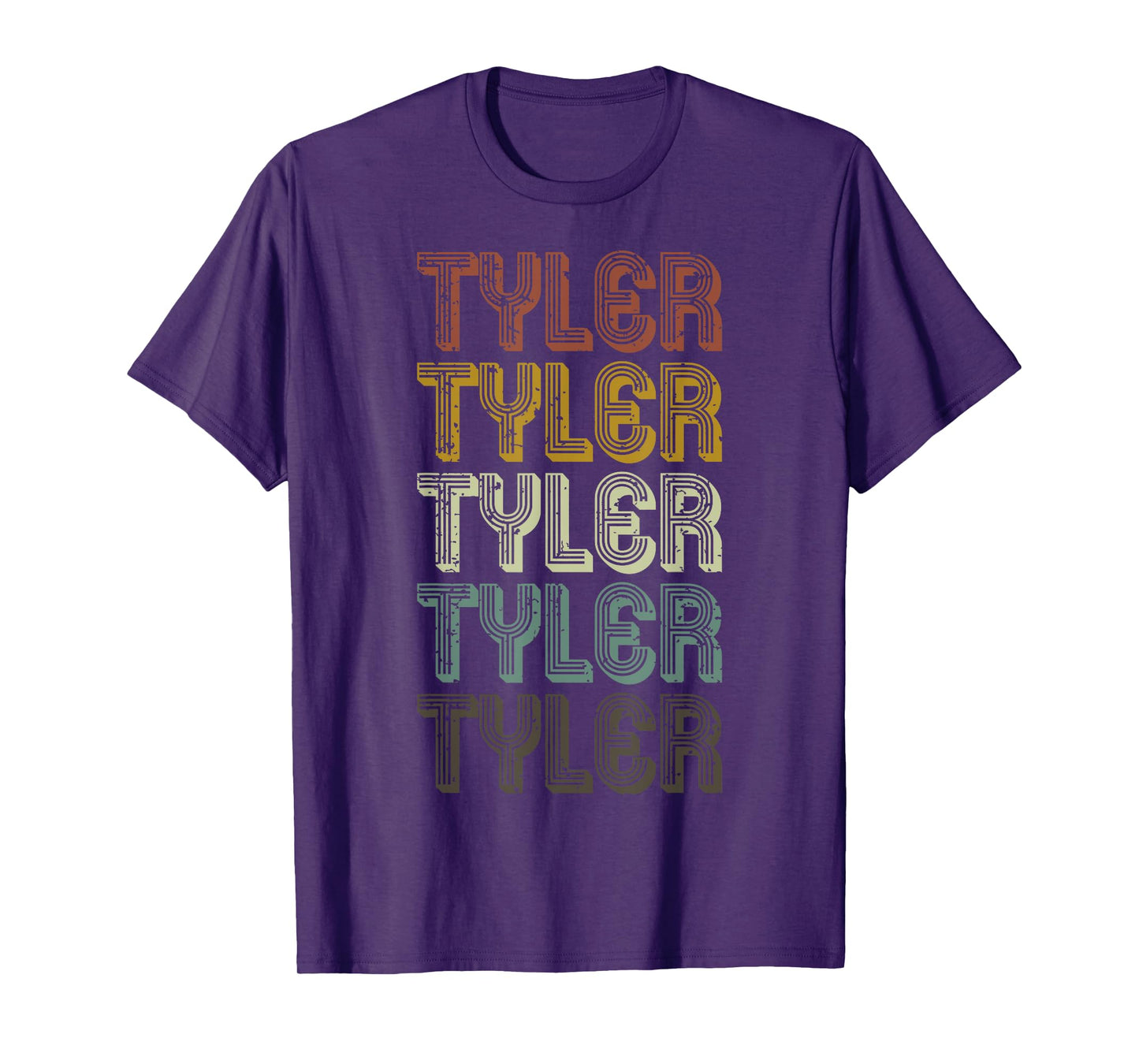 Retro Tyler First Name Personalized Tyler Groovy Vintage T-Shirt