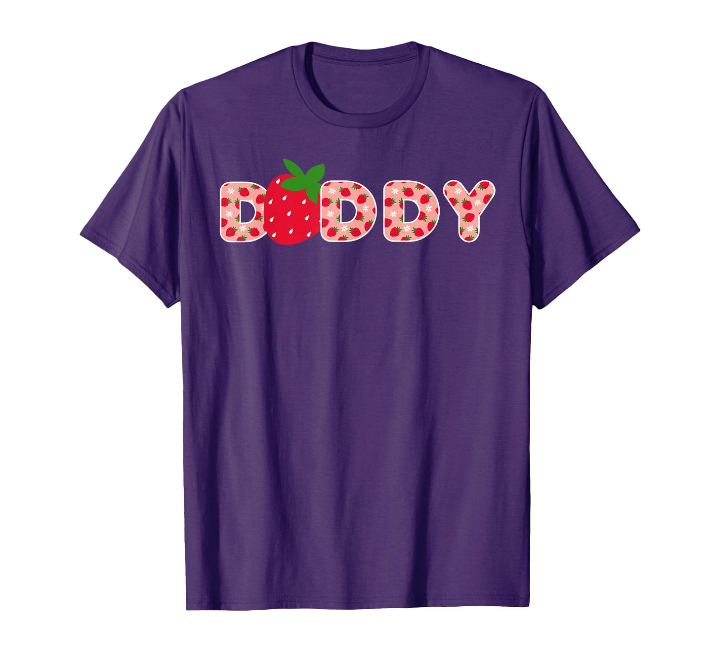 Daddy Strawberry First Birthday Family Strawberry Birthday T-Shirt