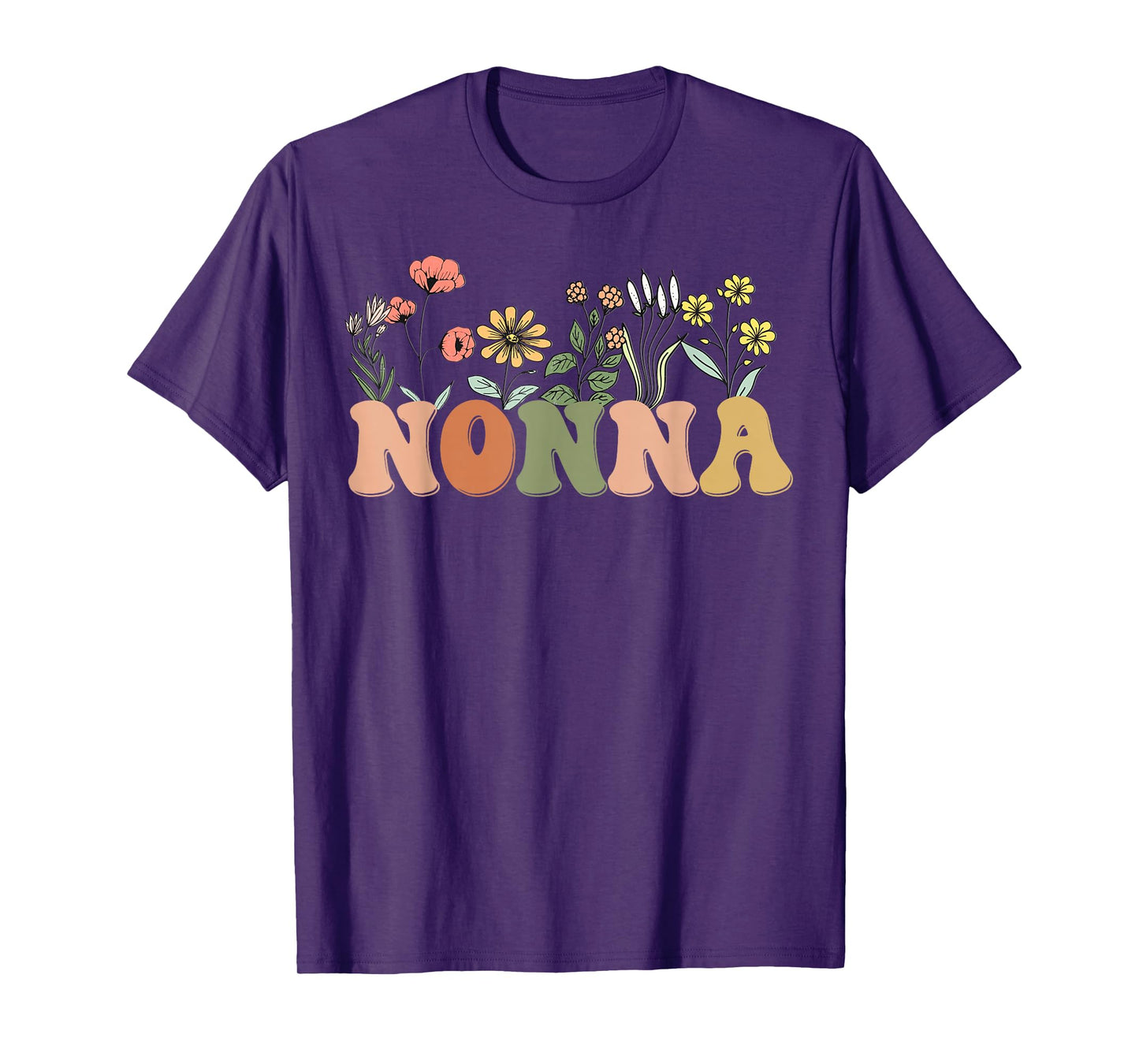 Wildflowers Nonna Floral Mother's Day Nonna T-Shirt
