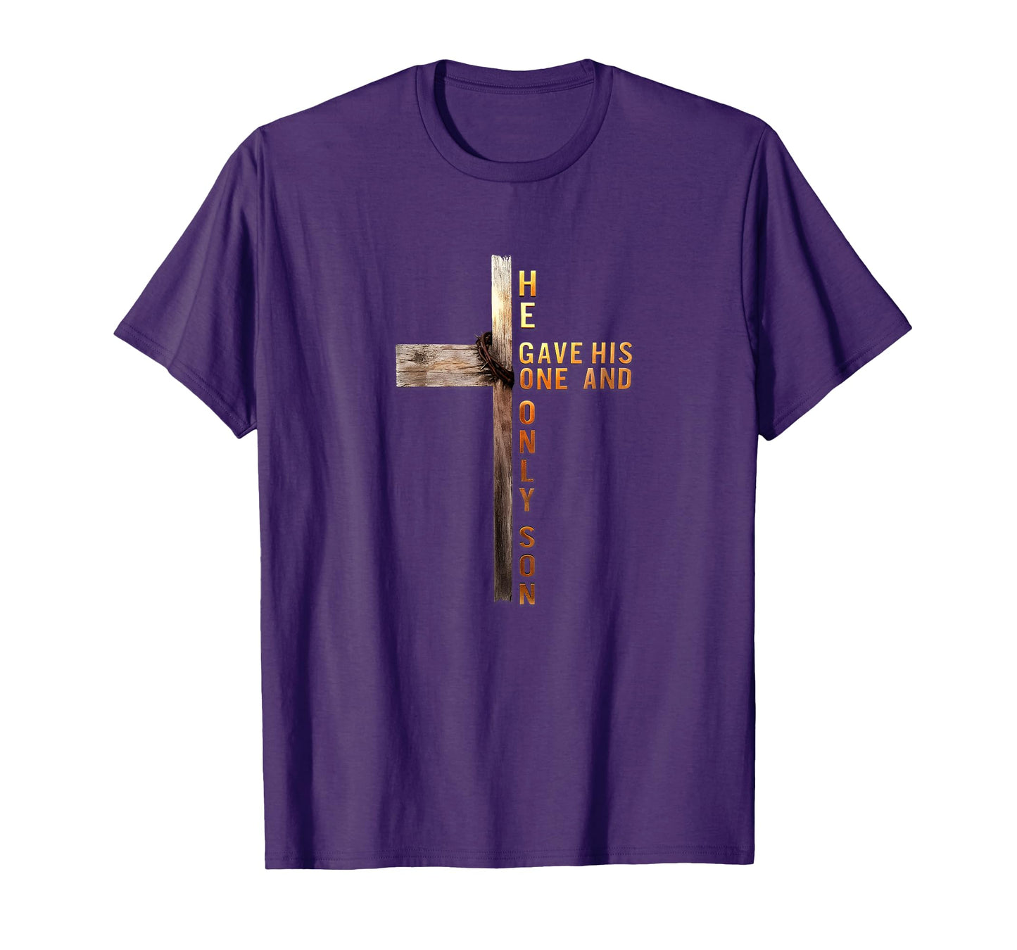 Christian Cross Bible John 3:16 Reflection 0L3Q48 T-Shirt