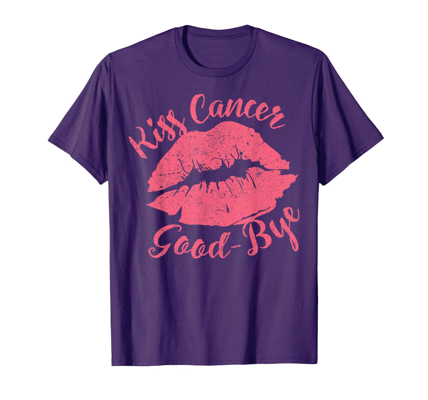 Kiss Cancer Goodbye Funny Breast Cancer Awareness T-Shirt