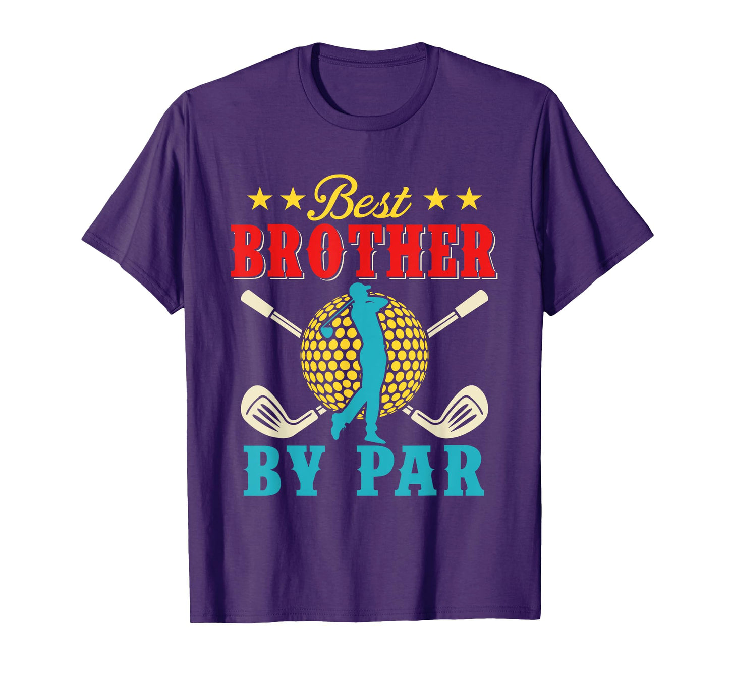 Vintage Best Brother By Par Father's Day Golf Player Golfer T-Shirt