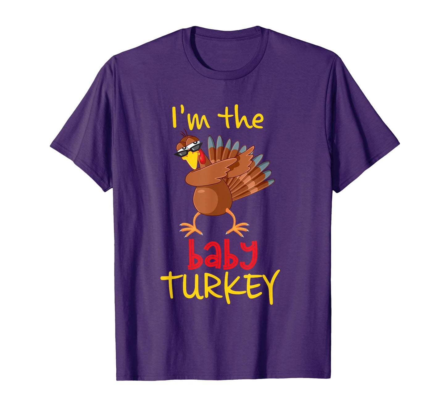 Baby Turkey Matching Family Group Thanksgiving Party T-Shirt