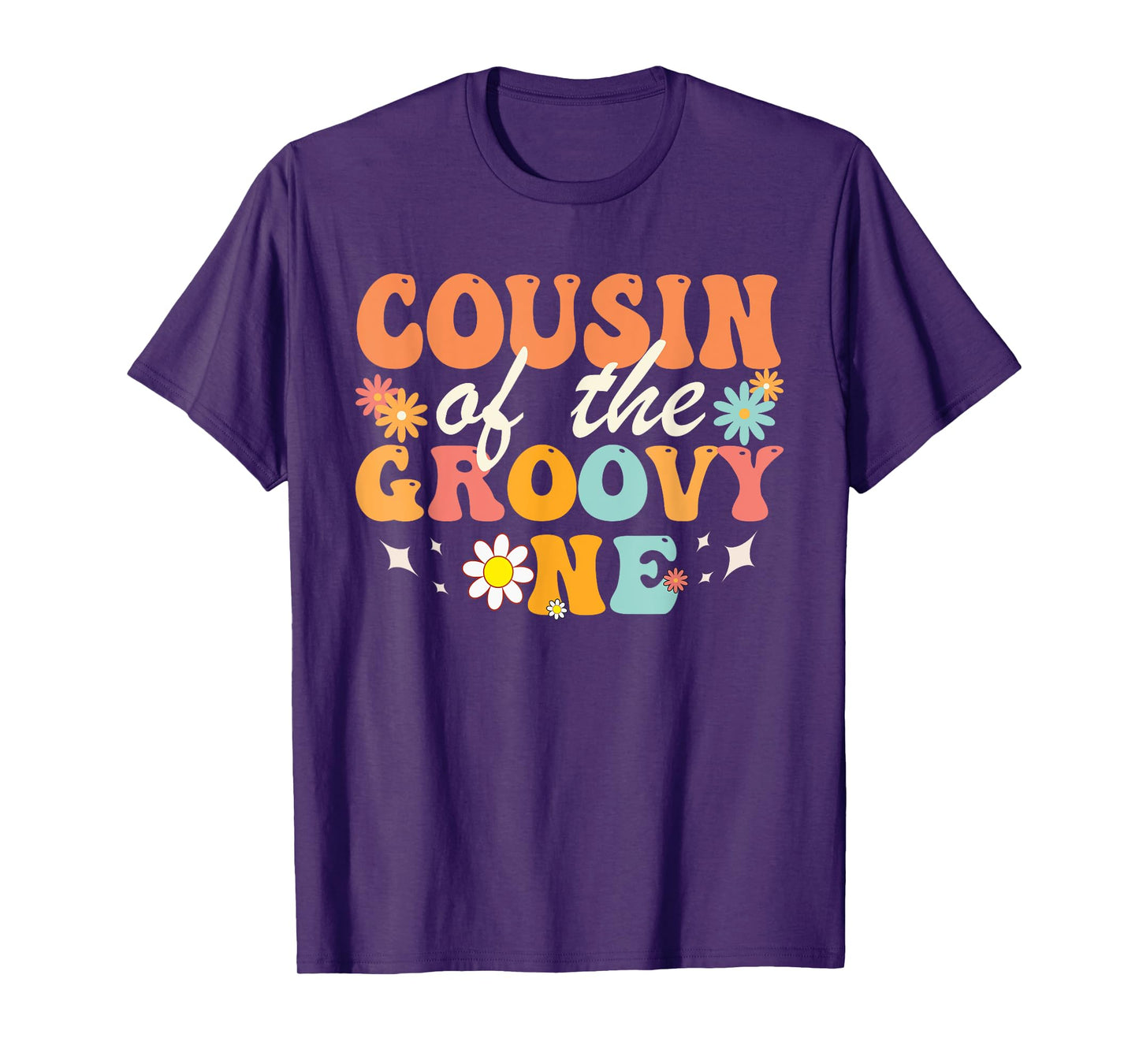 Cousin of Groovy One Matching Family First Birthday Party T-Shirt