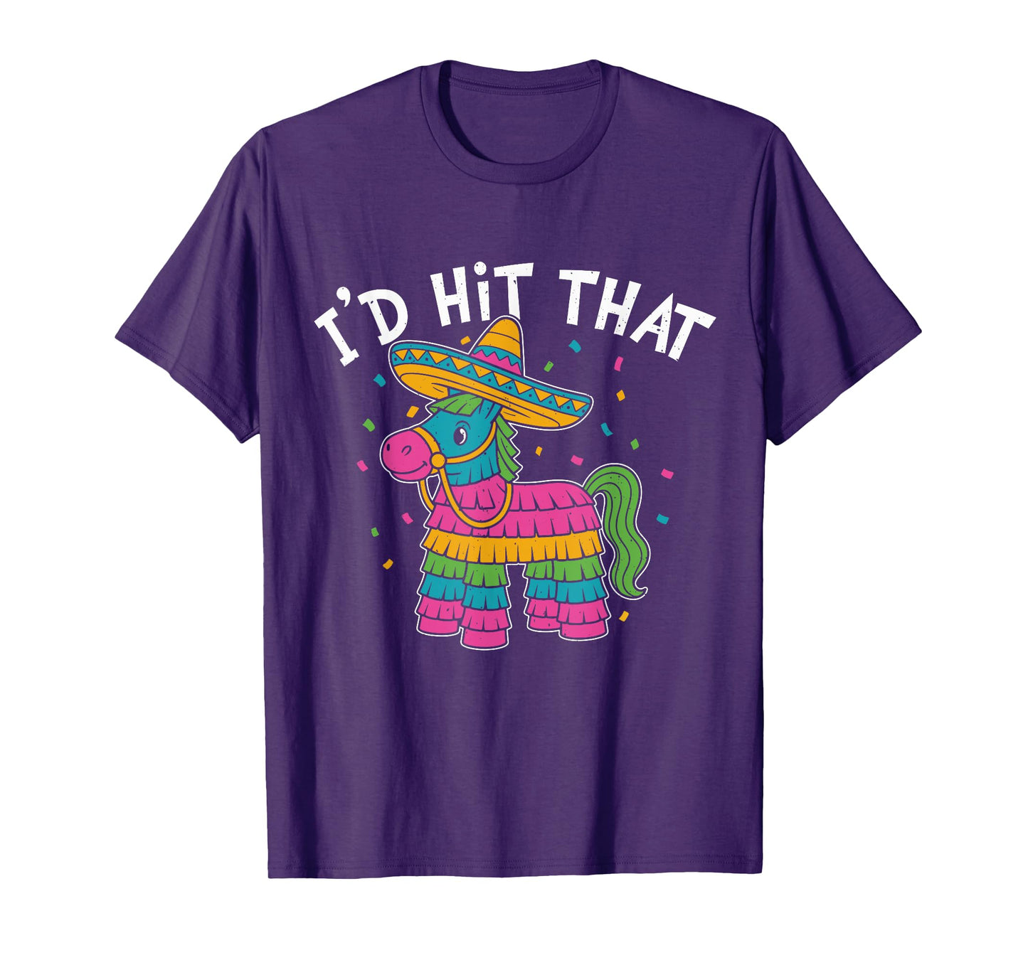 I'd Hit That Cute Pinata Serape Mexican Fiesta Family Party T-Shirt