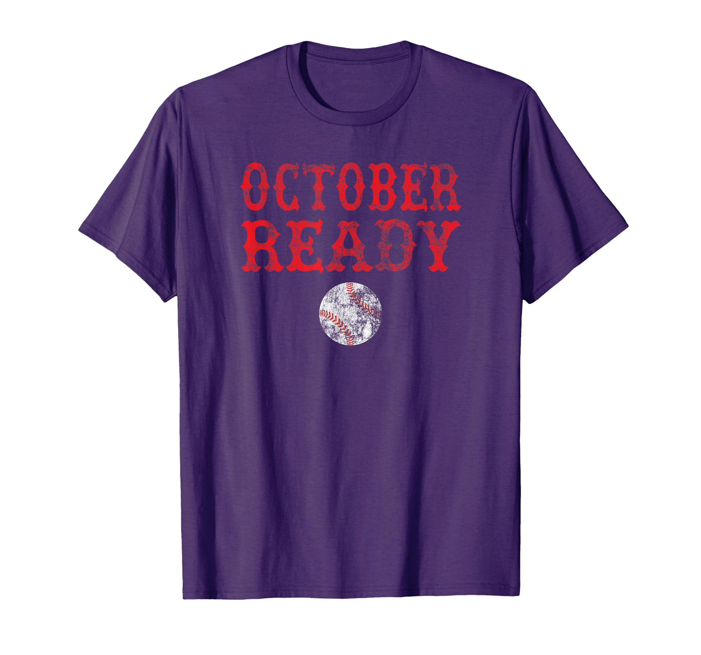Vintage October Ready Playoff Baseball Shirt for Men Women T-Shirt