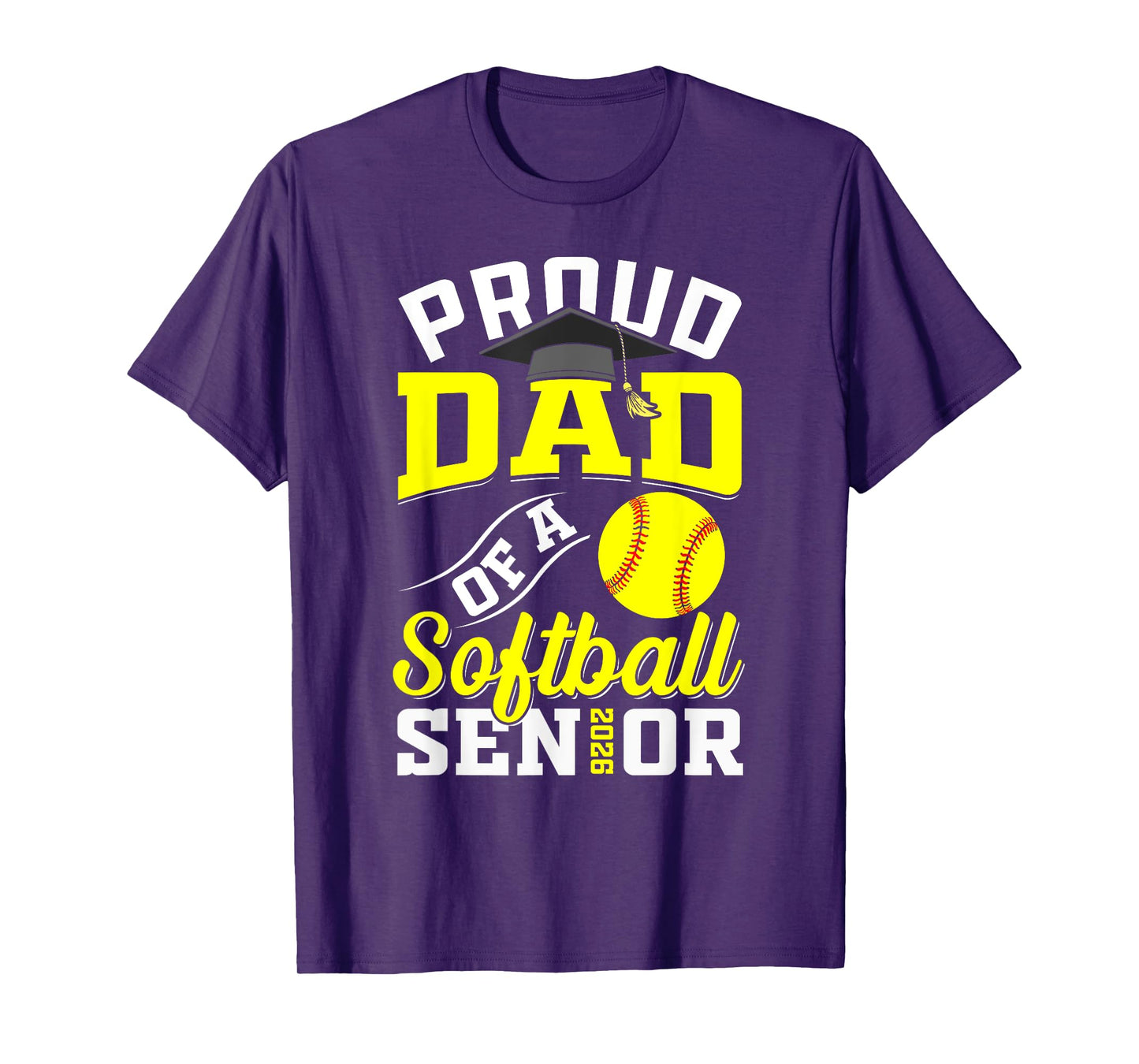 Proud Mom of a Softball Senior class of 2026 graduation T-Shirt