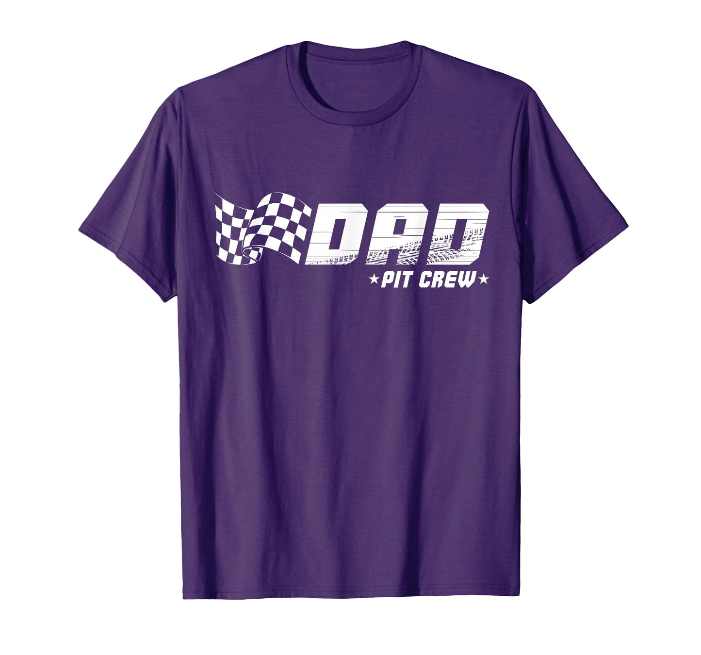 Dad Pit Crew Race Car Birthday Family Racing T-Shirt