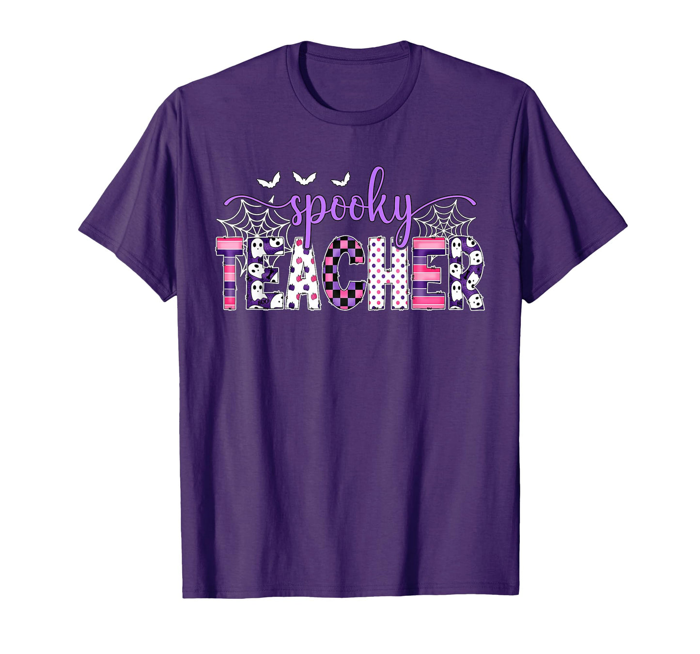 Spooky Teacher Halloween Costume Women Spooky Teacher T-Shirt