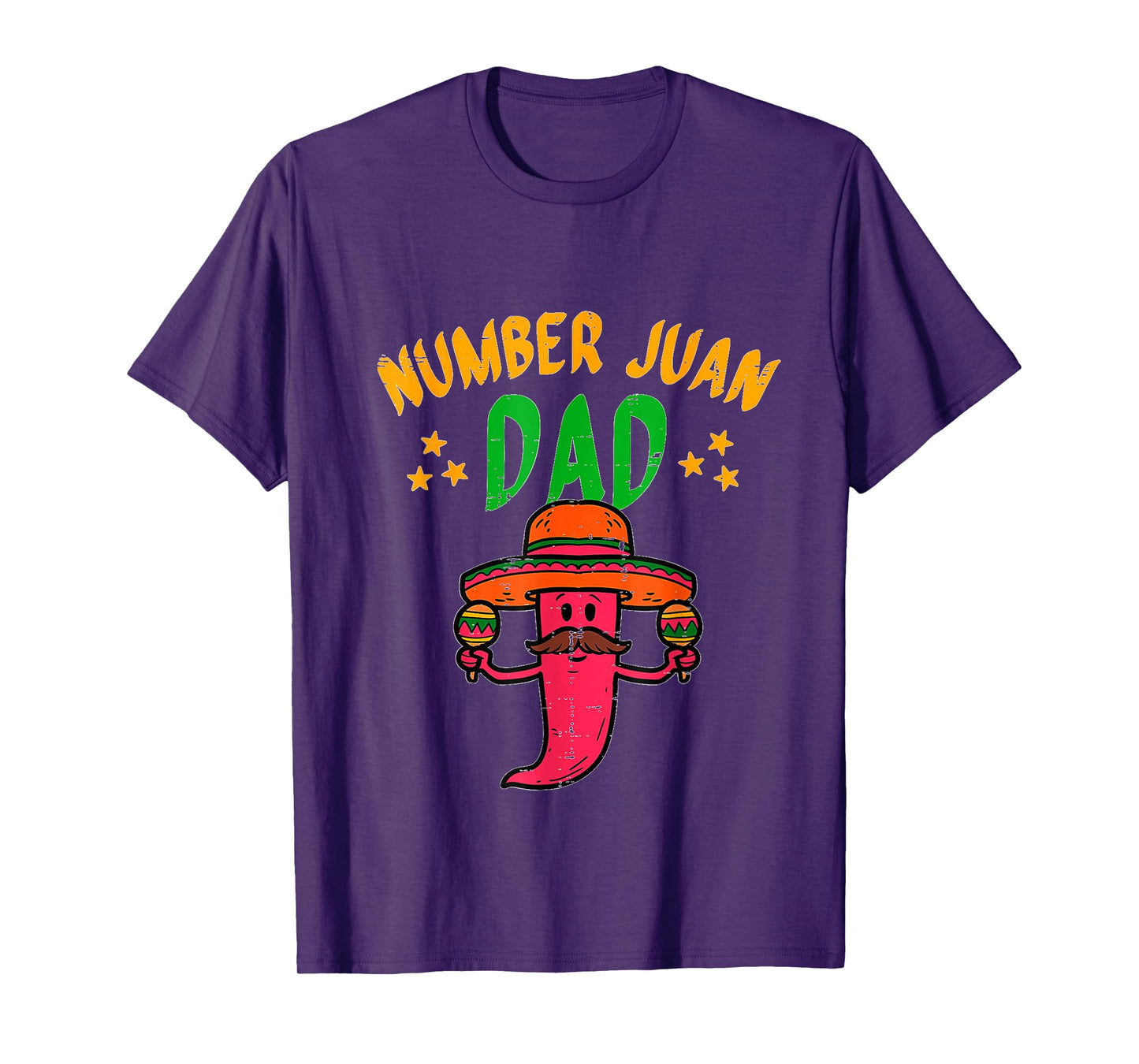Number One Dad Mexican Fathers Day Funny Padre Juan Papa Men T-Shirt