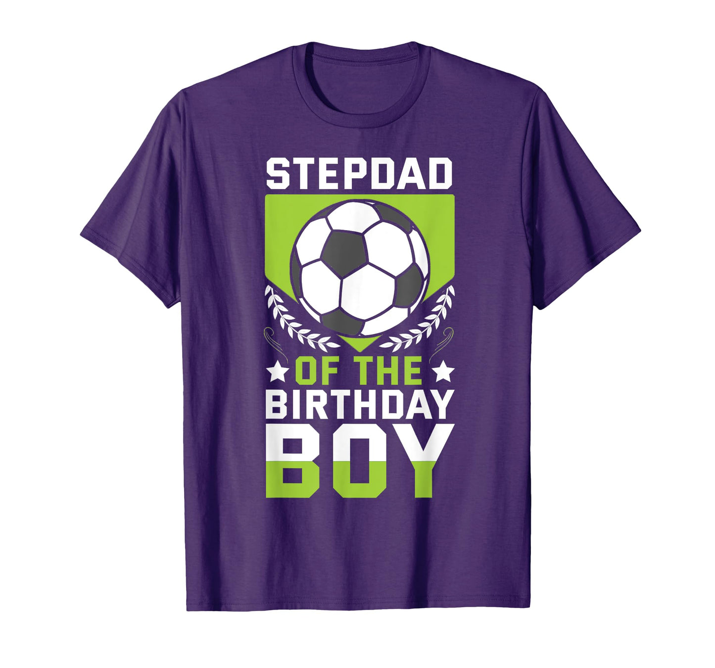 Stepdad of the Birthday Boy Soccer Player Bday Team Party T-Shirt