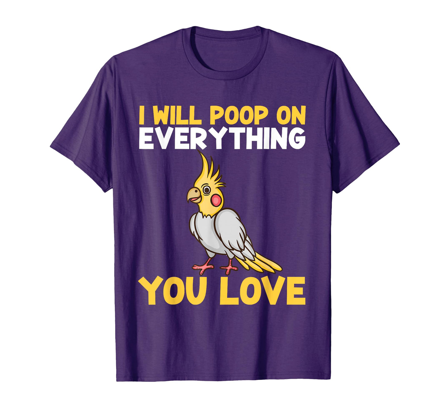 Cool Cockatiel Design for Men Women Cockatoo Cockatiel Lover T-Shirt