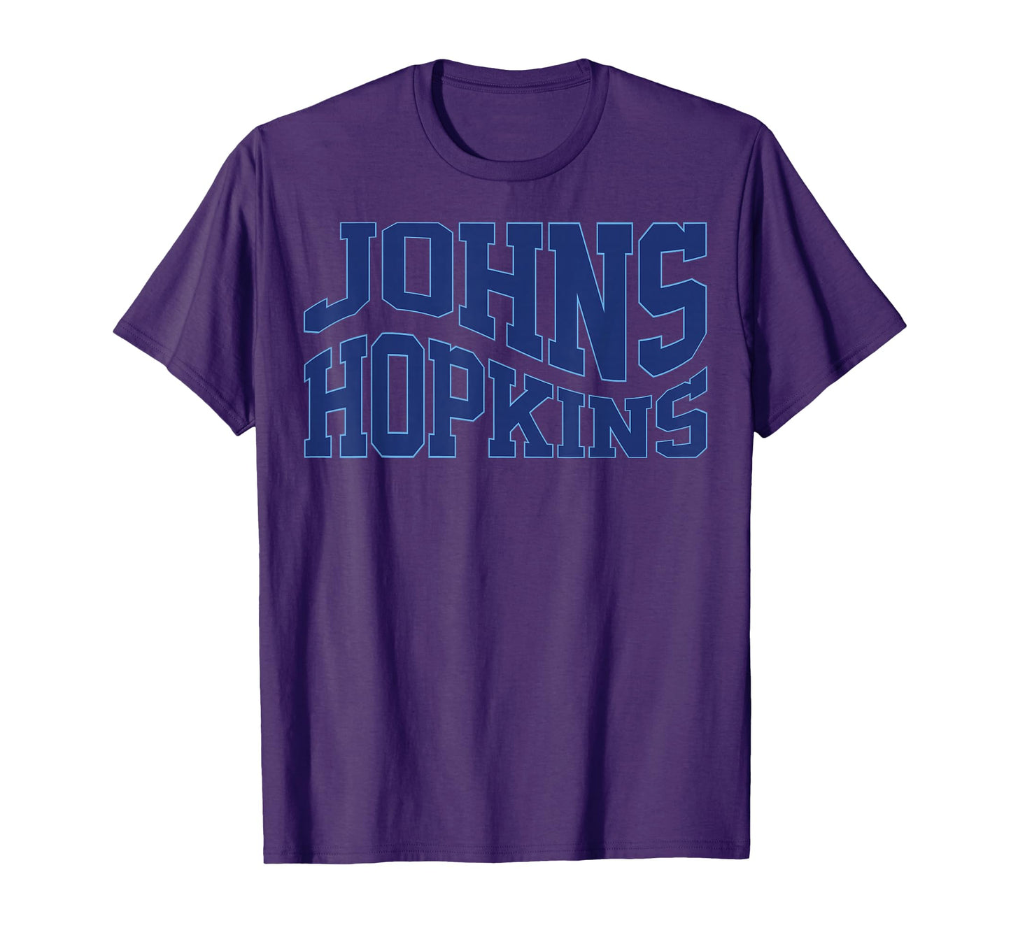Vintage Johns C Hopkins Wave Text Name Hometown T-Shirt