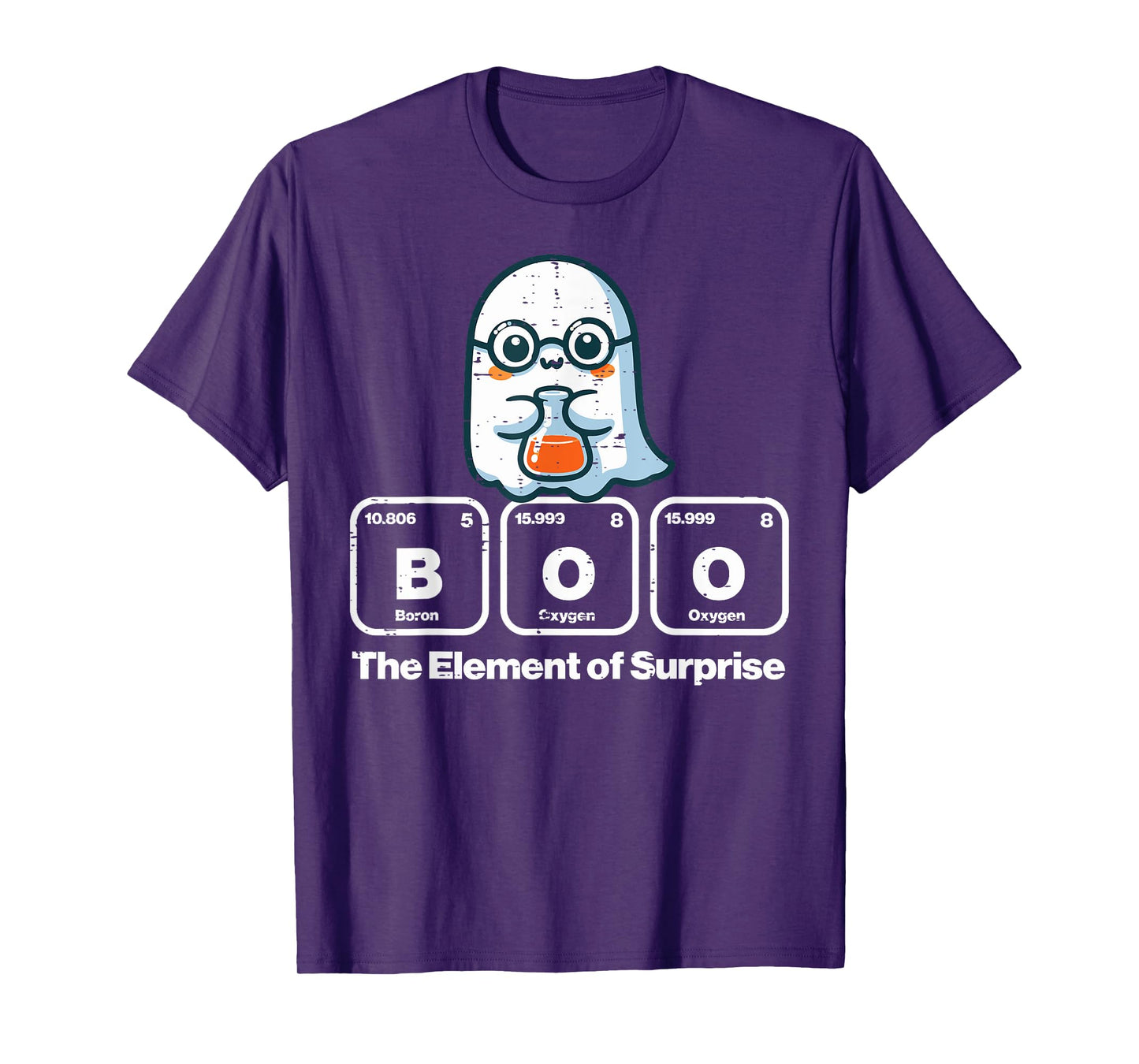 Halloween Ghost Boo Element Surprise Costume Men Women Kids T-Shirt