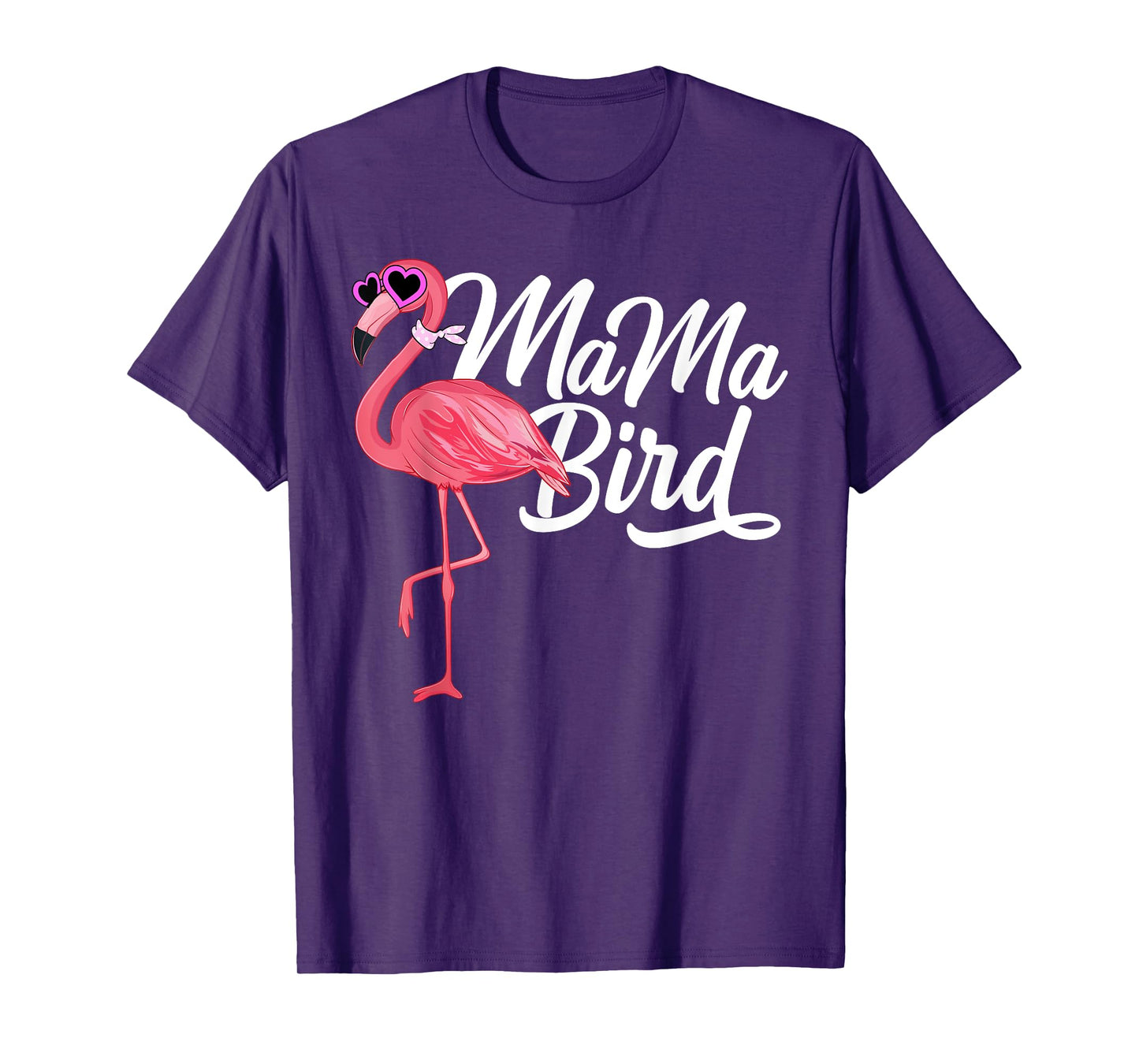 Flamingo Theme Birthday Gift - Mama Bird Flamingo Mom T-Shirt